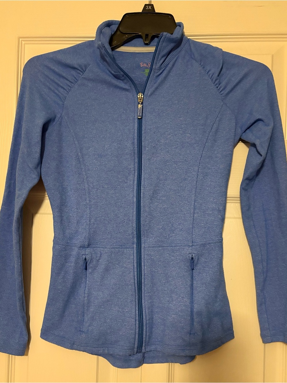 Lilly Pulitzer Heathered Periwinkle Blue Zip-Front Utility Jacket